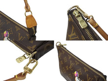 Load image into Gallery viewer, LOUIS VUITTON ルイヴィトン ハンドバッグ ポシェット アクセソワール 村上隆 M51981 パンダ モノグラム ゴールド金具 美品 中古 64054
