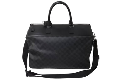 極美品 LOUIS VUITTON ルイヴィトン ネオグリニッジ ボストンバッグ 2WAY ショルダーバッグ N41164 ブラック シルバー 中古 64056