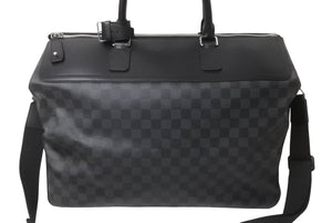 極美品 LOUIS VUITTON ルイヴィトン ネオグリニッジ ボストンバッグ 2WAY ショルダーバッグ N41164 ブラック シルバー 中古 64056