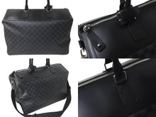 Load image into Gallery viewer, 極美品 LOUIS VUITTON ルイヴィトン ネオグリニッジ ボストンバッグ 2WAY ショルダーバッグ N41164 ブラック シルバー 中古 64056
