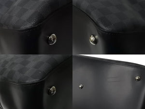 極美品 LOUIS VUITTON ルイヴィトン ネオグリニッジ ボストンバッグ 2WAY ショルダーバッグ N41164 ブラック シルバー 中古 64056
