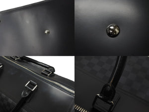 極美品 LOUIS VUITTON ルイヴィトン ネオグリニッジ ボストンバッグ 2WAY ショルダーバッグ N41164 ブラック シルバー 中古 64056