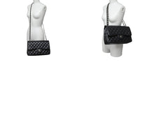 Load image into Gallery viewer, 極美品 CHANEL シャネル チェーンショルダーバッグ マトラッセ30 Wフラップラップ ブラックシルバー 19番台 中古 64059