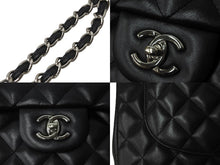 Load image into Gallery viewer, 極美品 CHANEL シャネル チェーンショルダーバッグ マトラッセ30 Wフラップラップ ブラックシルバー 19番台 中古 64059