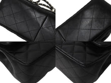 Load image into Gallery viewer, 極美品 CHANEL シャネル チェーンショルダーバッグ マトラッセ30 Wフラップラップ ブラックシルバー 19番台 中古 64059