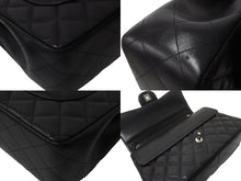 Load image into Gallery viewer, 極美品 CHANEL シャネル チェーンショルダーバッグ マトラッセ30 Wフラップラップ ブラックシルバー 19番台 中古 64059