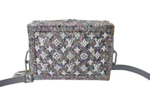 画像をギャラリービューアに読み込む, 新品同様 LOUIS VUITTON ルイヴィトン ヴァージル リサイクル ツイード ソフトトランク ショルダーバッグ グレー M58741 中古 64060