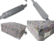 画像をギャラリービューアに読み込む, 新品同様 LOUIS VUITTON ルイヴィトン ヴァージル リサイクル ツイード ソフトトランク ショルダーバッグ グレー M58741 中古 64060