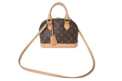 LOUIS VUITTON ルイヴィトン アルマBB 2WAYハンドバッグ 現行モデル M46990 モノグラム ゴールド金具 美品 中古 64085