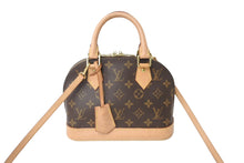 Load image into Gallery viewer, LOUIS VUITTON ルイヴィトン アルマBB 2WAYハンドバッグ 現行モデル M46990 モノグラム ゴールド金具 美品 中古 64085