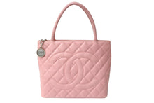 Load image into Gallery viewer, 極美品 CHANEL シャネル 復刻トート 8番台 ハンドバッグ ココマーク キャビアスキン ピンク ゴールド金具 中古 64090