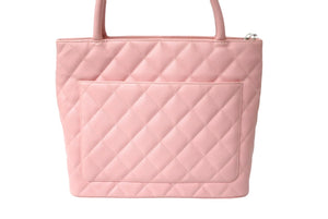 極美品 CHANEL シャネル 復刻トート 8番台 ハンドバッグ ココマーク キャビアスキン ピンク ゴールド金具 中古 64090