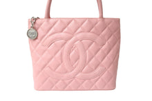 Load image into Gallery viewer, 極美品 CHANEL シャネル 復刻トート 8番台 ハンドバッグ ココマーク キャビアスキン ピンク ゴールド金具 中古 64090