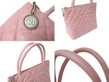 Load image into Gallery viewer, 極美品 CHANEL シャネル 復刻トート 8番台 ハンドバッグ ココマーク キャビアスキン ピンク ゴールド金具 中古 64090