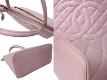 Load image into Gallery viewer, 極美品 CHANEL シャネル 復刻トート 8番台 ハンドバッグ ココマーク キャビアスキン ピンク ゴールド金具 中古 64090