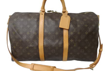 Load image into Gallery viewer, LOUIS VUITTON ルイヴィトン キーポルバンドリエール 50 ボストンバッグ M41416 モノグラム ブラウン PVC レザー 美品 中古 64095