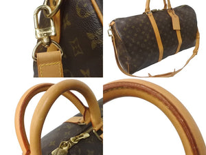 LOUIS VUITTON ルイヴィトン キーポルバンドリエール 50 ボストンバッグ M41416 モノグラム ブラウン PVC レザー 美品 中古 64095