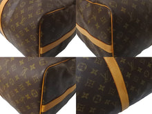 Load image into Gallery viewer, LOUIS VUITTON ルイヴィトン キーポルバンドリエール 50 ボストンバッグ M41416 モノグラム ブラウン PVC レザー 美品 中古 64095