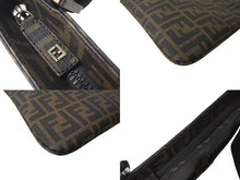 画像をギャラリービューアに読み込む, 極美品 FENDI フェンディ ズッカ FFショルダーバッグ メッセンジャーバッグ 7A247-UZD PVC ブラウン ゴールド金具 中古 64097 