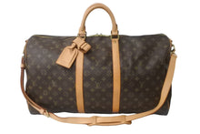Load image into Gallery viewer, LOUIS VUITTON ルイヴィトン キーポルバンドリエール55 ボストンバッグ M41414 モノグラム PVC レザー ブラウン 美品 中古 64099