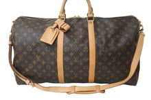 Load image into Gallery viewer, LOUIS VUITTON ルイヴィトン キーポルバンドリエール55 ボストンバッグ M41414 モノグラム PVC レザー ブラウン 美品 中古 64099