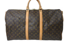 Load image into Gallery viewer, LOUIS VUITTON ルイヴィトン キーポルバンドリエール55 ボストンバッグ M41414 モノグラム PVC レザー ブラウン 美品 中古 64099