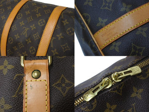 LOUIS VUITTON ルイヴィトン キーポルバンドリエール55 ボストンバッグ M41414 モノグラム PVC レザー ブラウン 美品 中古 64099