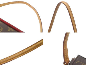 LOUIS VUITTON ルイヴィトン レシタル ハンドバッグ モノグラム M51900 ブラウン PVC レザー 美品 中古 64100