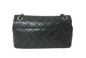 CHANEL シャネル チェーンショルダーバッグ ココマーク 19番台 2014年 カーフスキン グリーン シルバー金具 美品 中古 64106