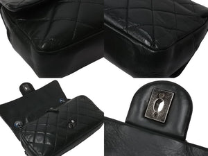 CHANEL シャネル チェーンショルダーバッグ ココマーク 19番台 2014年 カーフスキン グリーン シルバー金具 美品 中古 64106