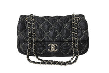 Load image into Gallery viewer, CHANEL シャネル パリビザンス マトラッセ チェーンショルダーバッグ ココマーク 14番台 ブラック ナイロン レザー 美品 中古 64107