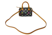 Load image into Gallery viewer, 極美品 LOUIS VUITTON ルイヴィトン ハンドバッグ M92644 ミニスピーディ モノグラムマルチカラー ブラック ゴールド 中古 64110