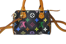Load image into Gallery viewer, 極美品 LOUIS VUITTON ルイヴィトン ハンドバッグ M92644 ミニスピーディ モノグラムマルチカラー ブラック ゴールド 中古 64110