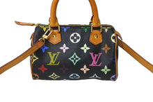 Load image into Gallery viewer, 極美品 LOUIS VUITTON ルイヴィトン ハンドバッグ M92644 ミニスピーディ モノグラムマルチカラー ブラック ゴールド 中古 64110