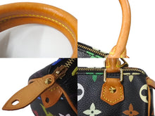 Load image into Gallery viewer, 極美品 LOUIS VUITTON ルイヴィトン ハンドバッグ M92644 ミニスピーディ モノグラムマルチカラー ブラック ゴールド 中古 64110