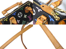 Load image into Gallery viewer, 極美品 LOUIS VUITTON ルイヴィトン ハンドバッグ M92644 ミニスピーディ モノグラムマルチカラー ブラック ゴールド 中古 64110