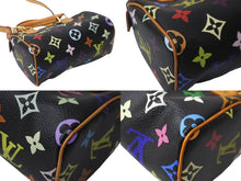 Load image into Gallery viewer, 極美品 LOUIS VUITTON ルイヴィトン ハンドバッグ M92644 ミニスピーディ モノグラムマルチカラー ブラック ゴールド 中古 64110