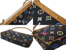 Load image into Gallery viewer, 極美品 LOUIS VUITTON ルイヴィトン モノグラムマルチ ポシェット アクセソワ―ル M92648 村上隆 ブラック 中古 64111