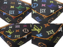 Load image into Gallery viewer, 極美品 LOUIS VUITTON ルイヴィトン モノグラムマルチ ポシェット アクセソワ―ル M92648 村上隆 ブラック 中古 64111