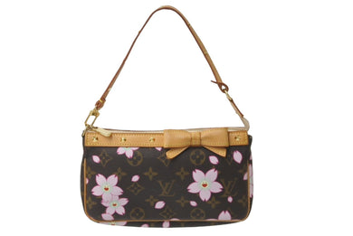 LOUIS VUITTON ルイ ヴィトン 村上隆 ポシェットアクセソワール ポーチ M92006 モノグラム チェリー ブロッサム 美品 中古 64112
