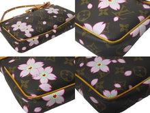Load image into Gallery viewer, LOUIS VUITTON ルイ ヴィトン 村上隆 ポシェットアクセソワール ポーチ M92006 モノグラム チェリー ブロッサム 美品 中古 64112