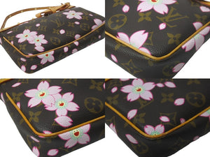 LOUIS VUITTON ルイ ヴィトン 村上隆 ポシェットアクセソワール ポーチ M92006 モノグラム チェリー ブロッサム 美品 中古 64112
