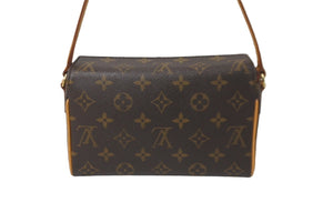 LOUIS VUITTON ルイヴィトン ハンドバッグ レシタル モノグラムキャンバス M51900 ブラウン 美品 中古 64113