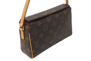 LOUIS VUITTON ルイヴィトン ハンドバッグ レシタル モノグラムキャンバス M51900 ブラウン 美品 中古 64113