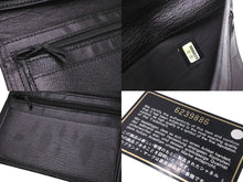 Load image into Gallery viewer, CHANEL シャネル 二つ折り財布 6番台 ココマーク レザー ブラック ゴールド カードポケット コインケース 良品 中古 64114