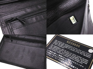 CHANEL シャネル 二つ折り財布 6番台 ココマーク レザー ブラック ゴールド カードポケット コインケース 良品 中古 64114