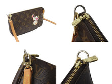 Load image into Gallery viewer, LOUIS VUITTON ルイヴィトン ハンドバッグ ポシェット アクセソワール 村上隆 M51981 パンダ モノグラム ゴールド金具 美品 中古 64115