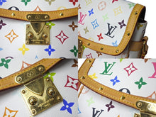 Load image into Gallery viewer, LouisVuitton ルイヴィトン ソローニュ ショルダーバッグ モノグラムマルチカラー M92661 ホワイト ゴールド金具 美品 中古 64117