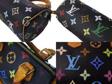 Load image into Gallery viewer, 極美品 LOUIS VUITTON ルイヴィトン ハンドバッグ M92644 ミニスピーディ モノグラムマルチカラー ブラック ゴールド 中古 64120