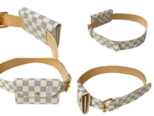 Load image into Gallery viewer, 新品同様 LOUISVUITTON ルイヴィトン サンチューポシェットソロ ベルト M9835 ダミエアズールキャンバス 90/36 中古 64121